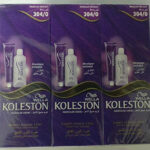 Wella Koleston Hair Color Creme Medium Brown 304 - pack of 3