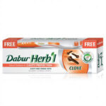 DABUR Herbal Clove Toothpaste, 150 gm + Toothbrush Free