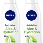 NIVEA Aloe & Hydration Body Lotion, Aloe Vera, Normal to Dry Skin, 2 x 400 ml