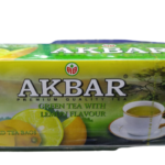 Akbar Green Tea with Lemon Flavor 25 Tea Bags
