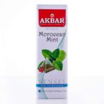 Akbar Herbal Pyramid 20 Tea Bags in Triangle Tin (Morroccan Mint)